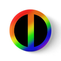 Rainbow Equality Button by MidnightAkita Rainbow Equality Button