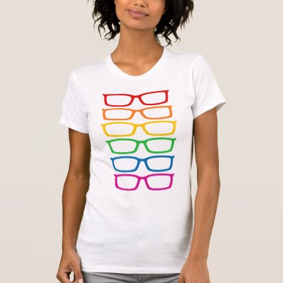 Rainbow Eyeglasses Tee Shirt