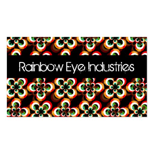 Rainbow Eyes Business Cards (back side)