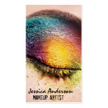 Rainbow Eyes Makeup Artist Business Card Templates