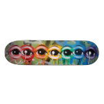Rainbow Eyez Drip Skateboard