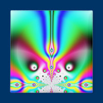 Rainbow Face Magnet 2 by Fusciah Rainbow Face Magnet 2