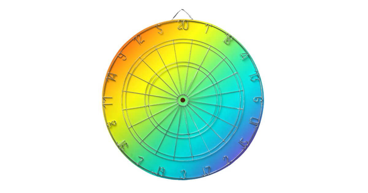 rainbow fade dartboards Zazzle