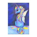 Rainbow Faerie Unicorn Canvas Print