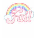 Rainbow Fail T-Shirt by kippygo Rainbow Fail T-Shirt