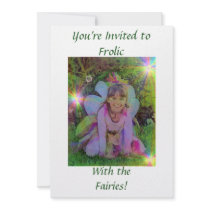 Rainbow Fairy party invitation by Bluelilybella Rainbow Fairy party invitation