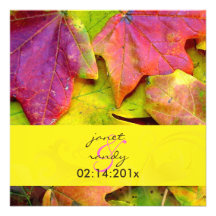 Rainbow Fall Wedding Invitations