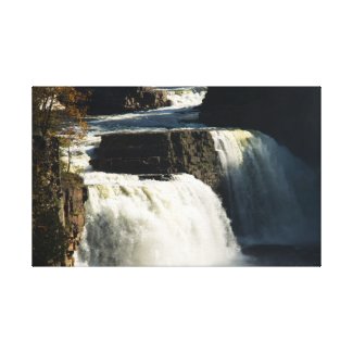 Rainbow Falls at Ausable Chasm Wrapped Canvas