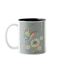 Rainbow Fantasy Butterfly Coffee Mug