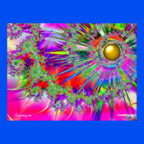 Rainbow Fantasy Sun Print