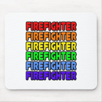 Rainbow Firefighter Mousepad