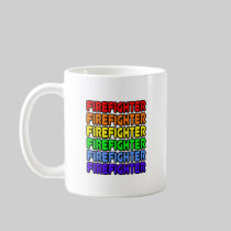 Rainbow Firefighter Mug