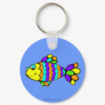 Rainbow Fish keychains by clarachandler Rainbow Fish keychains