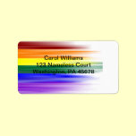 Rainbow Flag Address Label Sheet labels