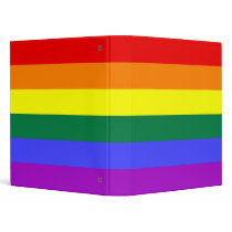 Rainbow Flag Avery Binder by designs4you Rainbow Flag Avery Binder