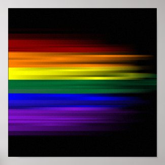 Rainbow Flag Canvas Print print