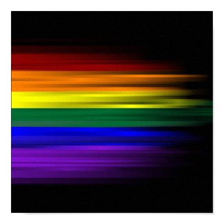 Rainbow Flag Canvas Print print