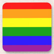 Rainbow flag coaster