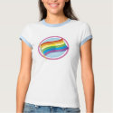 Rainbow Flag Logo Design - Text Optional t-shirts
