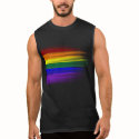 Rainbow Flag Mens T-shirts (Front Design)