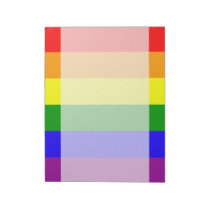 Rainbow flag notepad