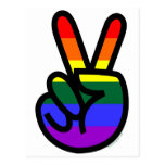 Rainbow Flag Peace Post Cards