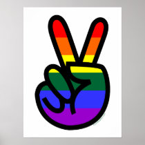 Rainbow Flag Peace Posters