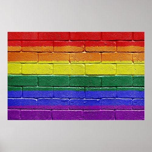 Rainbow flag print