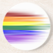 Rainbow Flag Sandstone Coaster