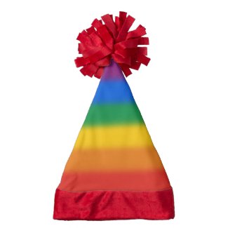 Rainbow Flag Santa Hat