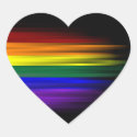 Rainbow Flag Sticker Sheet (Heart)