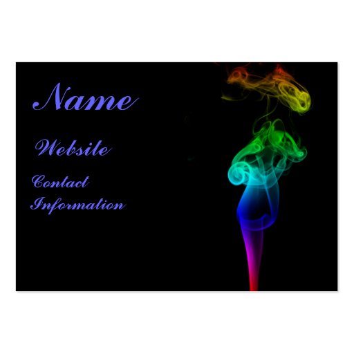 Rainbow Flame Business Card (front side)