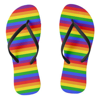 rainbow flip flops cheap