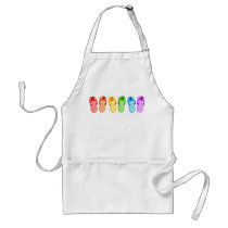 Rainbow Flip Flops aprons by rainbowthree Rainbow Flip Flops aprons