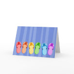 Rainbow Flip Flops cards