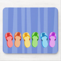 Rainbow Flip Flops Mousepads