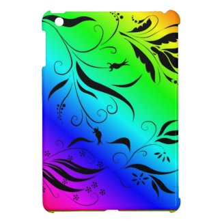 Rainbow Floral iPad Mini Cases