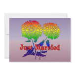 Rainbow Flower Marriage Custom Invite