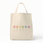 Rainbow Flowers Canvas Bag