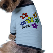 Rainbow Flowers Pride pet clothing