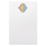 Rainbow Flowers Stationery Design