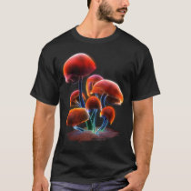 fluorescence, fluorescence6, digital blasphemy, mushrooms, fungus, fungi, psylicibin, psychedelic, trip, desktop wallpaper, T-shirt/trøje med brugerdefineret grafisk design