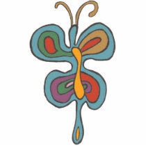 Rainbow Flutterfly Pin photo sculptures