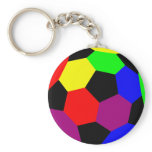 Rainbow Football in Rainbow Nation Key Chain