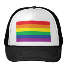 Rainbow  Freedom Gay Pride Flag Symbol Hat