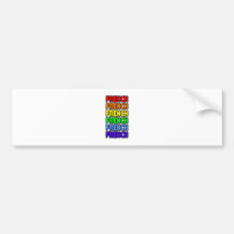 Rainbow French Bumper Stickers