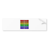 Rainbow French Teacher bumper stickers