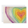 Rainbow Friendship Hearts Invite or Invitations