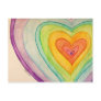 Rainbow Friendship Hearts Postcards or Cards
