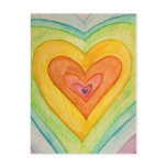 Rainbow Friendship Hearts Postcards or Cards